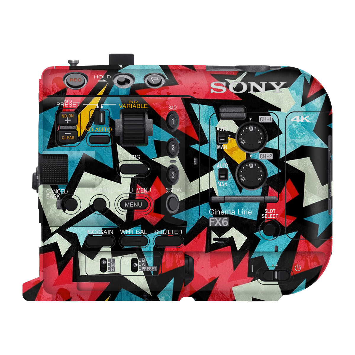 Pop Art Lightning Sony FX6 Camera Skin