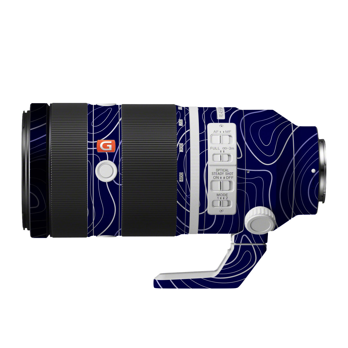 Deep Blue Contour Sony FE 100-400mm F/4.5-5.6 GM OSS Camera Lens Skin