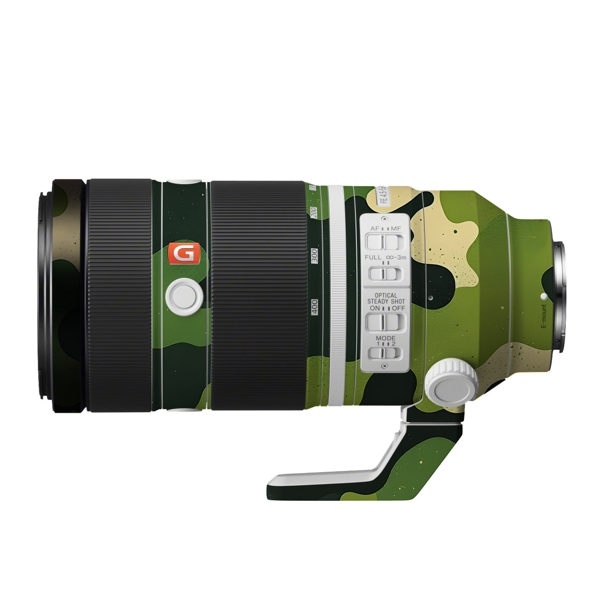 Camouflage Pattern Sony FE 100-400mm F/4.5-5.6 GM OSS Camera Lens Skin