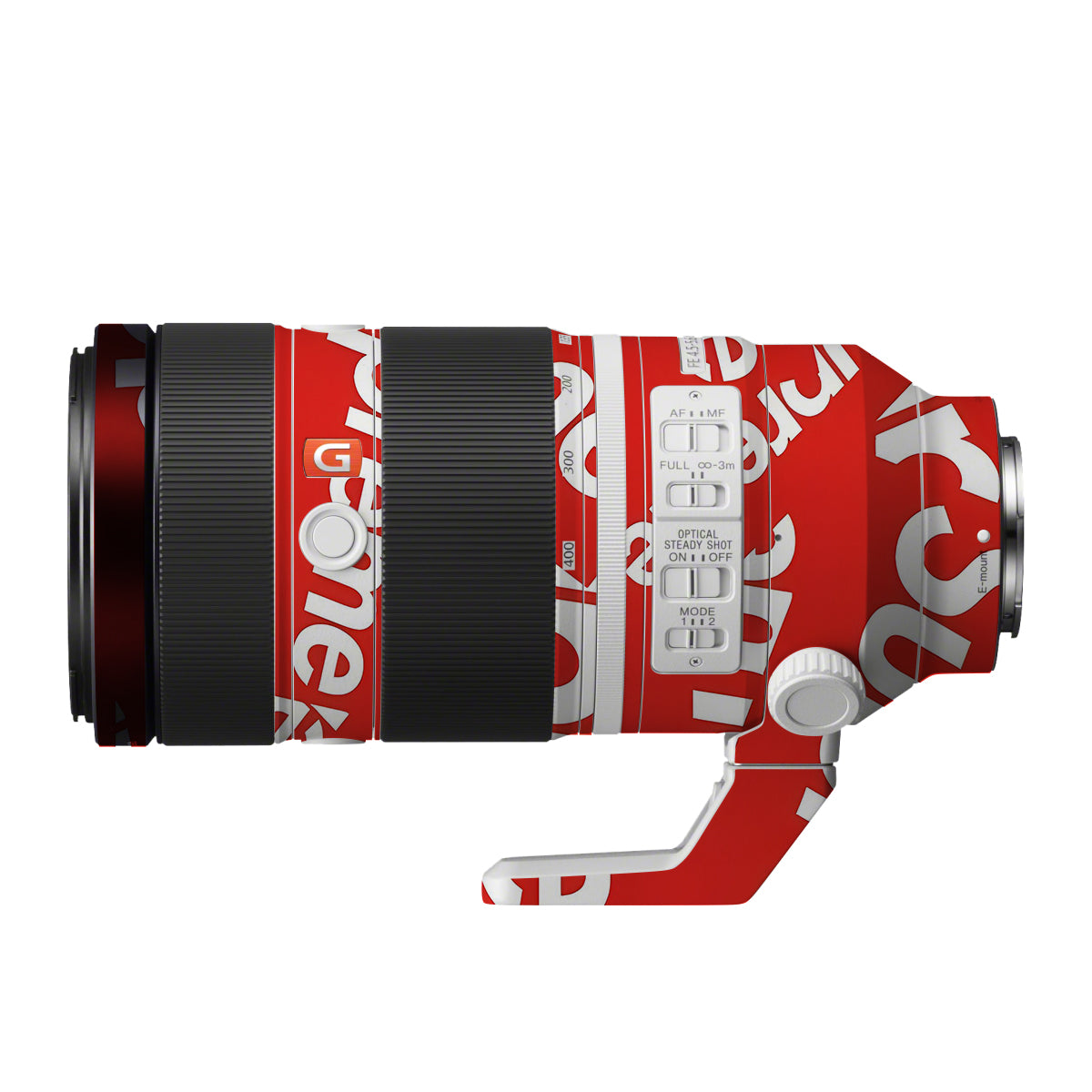 Supreme Red Sony FE 100-400mm F/4.5-5.6 GM OSS Camera Lens Skin