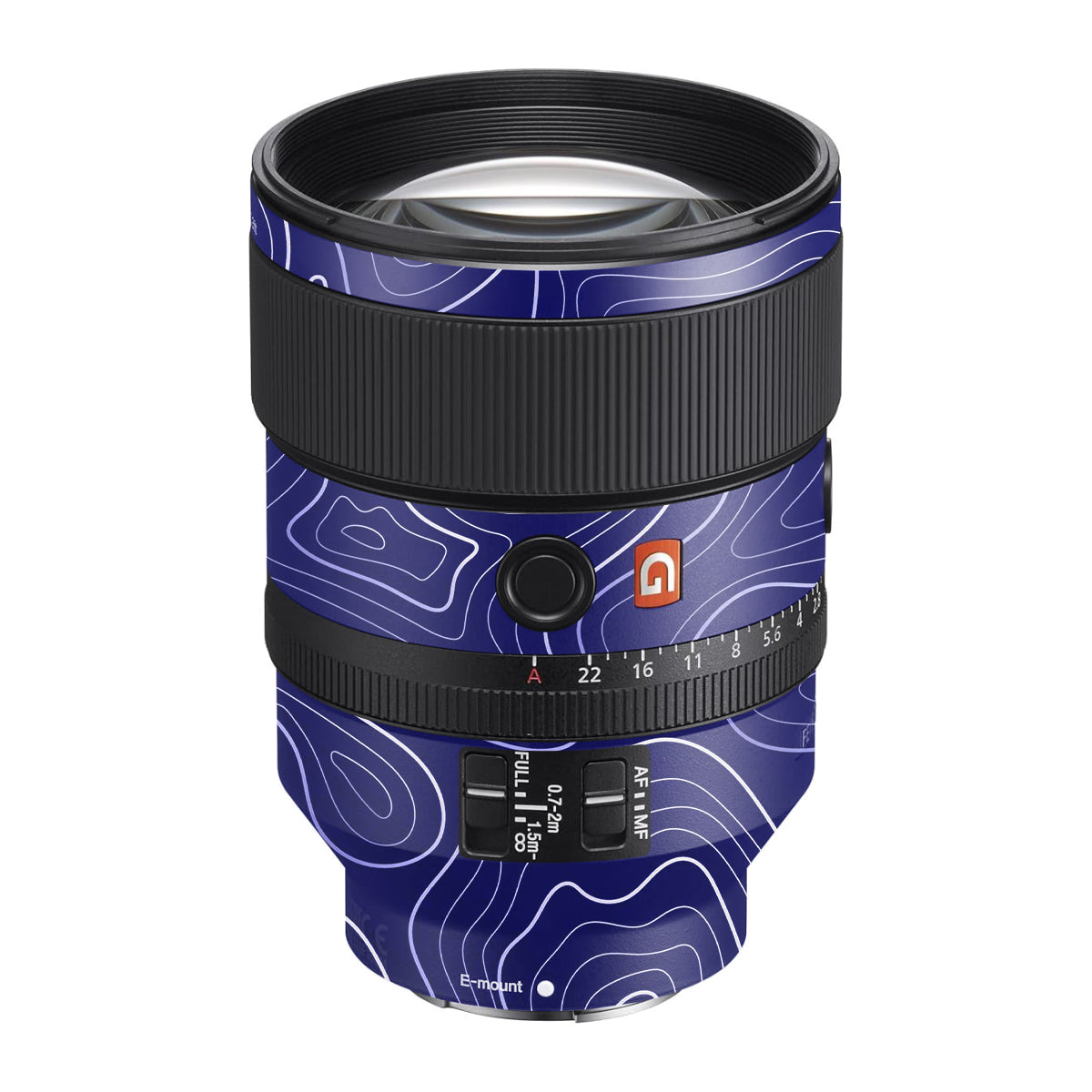 Deep Blue Contour Sony FE 135mm F/1.8 GM Camera Lens Skin