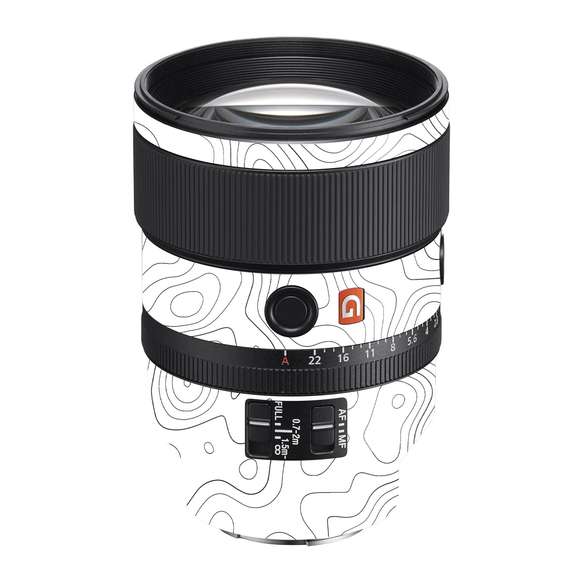 White Contour Design Sony FE 135mm F/1.8 GM Camera Lens Skin