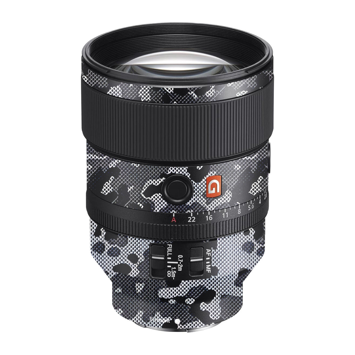 Stealth Grey Camo Sony FE 135mm F/1.8 GM Camera Lens Skin