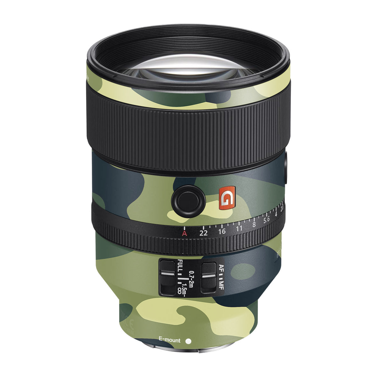 Forest Green Camo Sony FE 135mm F/1.8 GM Camera Lens Skin