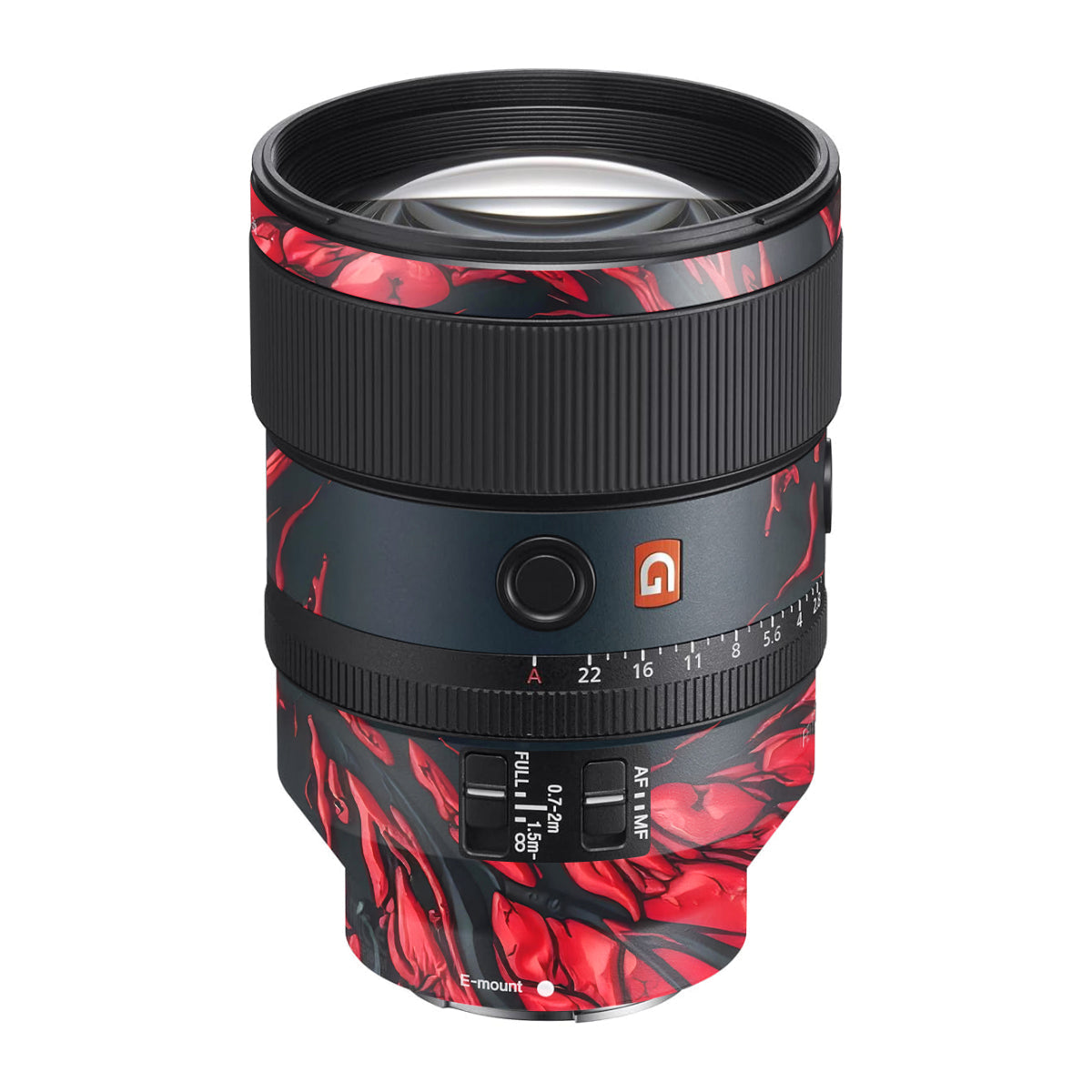 Venom Red Sony FE 135mm F/1.8 GM Camera Lens Skin