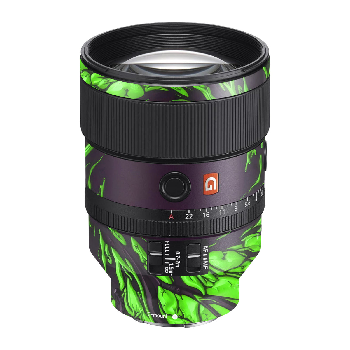 Venom Green Sony FE 135mm F/1.8 GM Camera Lens Skin