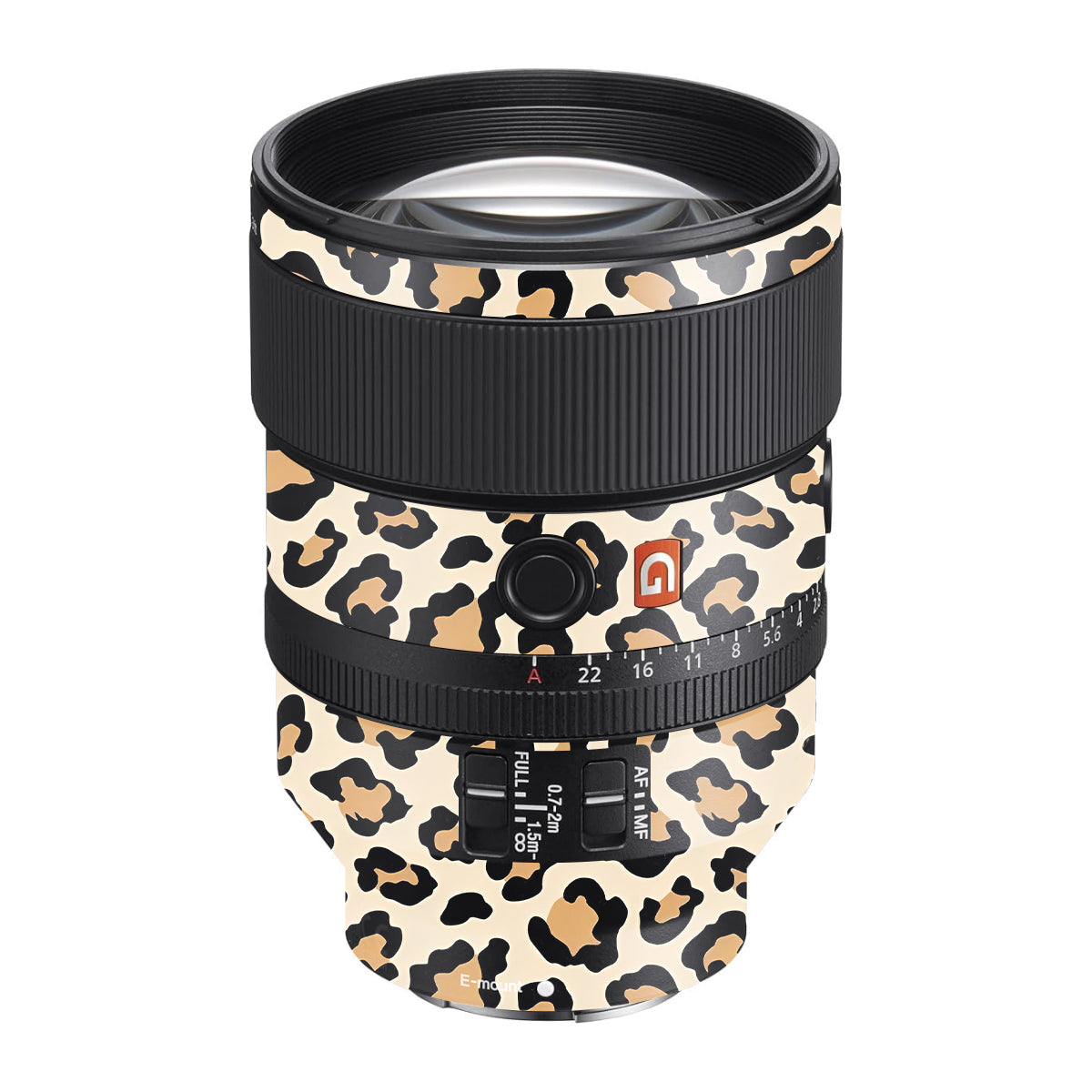 Sandy Leopard Spots Sony FE 135mm F/1.8 GM Camera Lens Skin