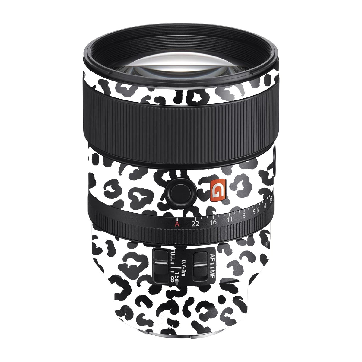 White Leopard Sony FE 135mm F/1.8 GM Camera Lens Skin