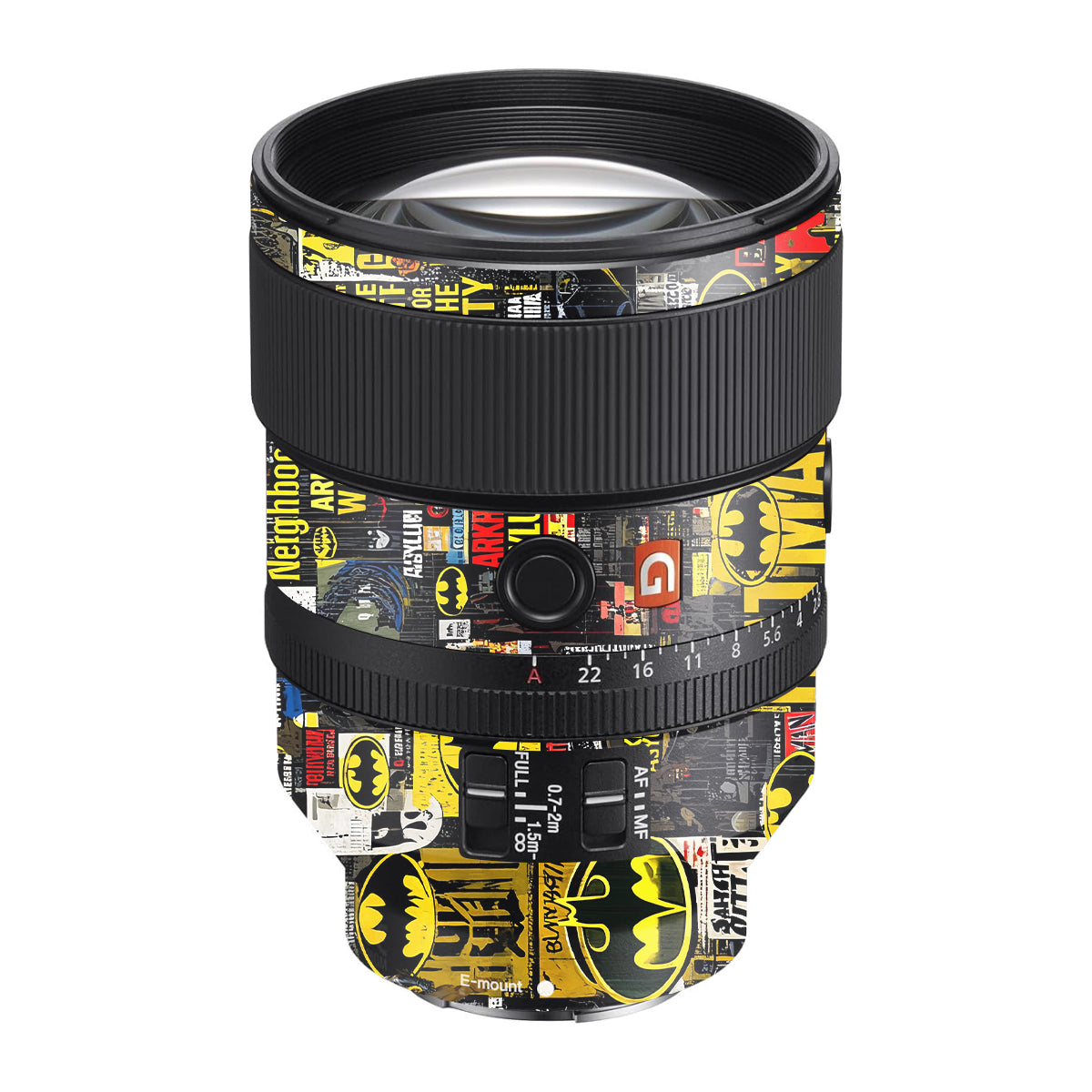 Batman Collage Sony FE 135mm F/1.8 GM Camera Lens Skin