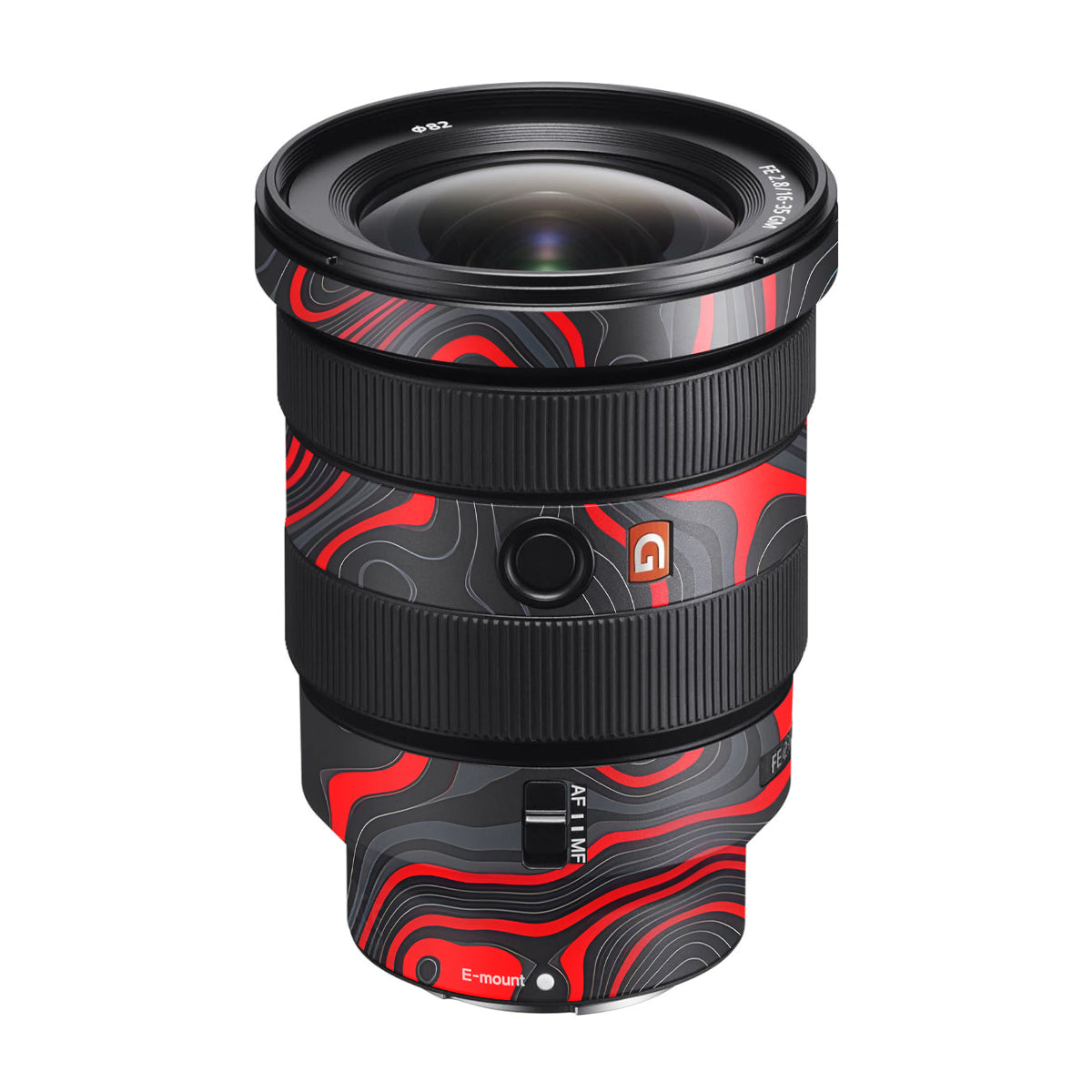 Crimson Waves Sony FE 16-35mm F/2.8 GM Camera Lens Skin