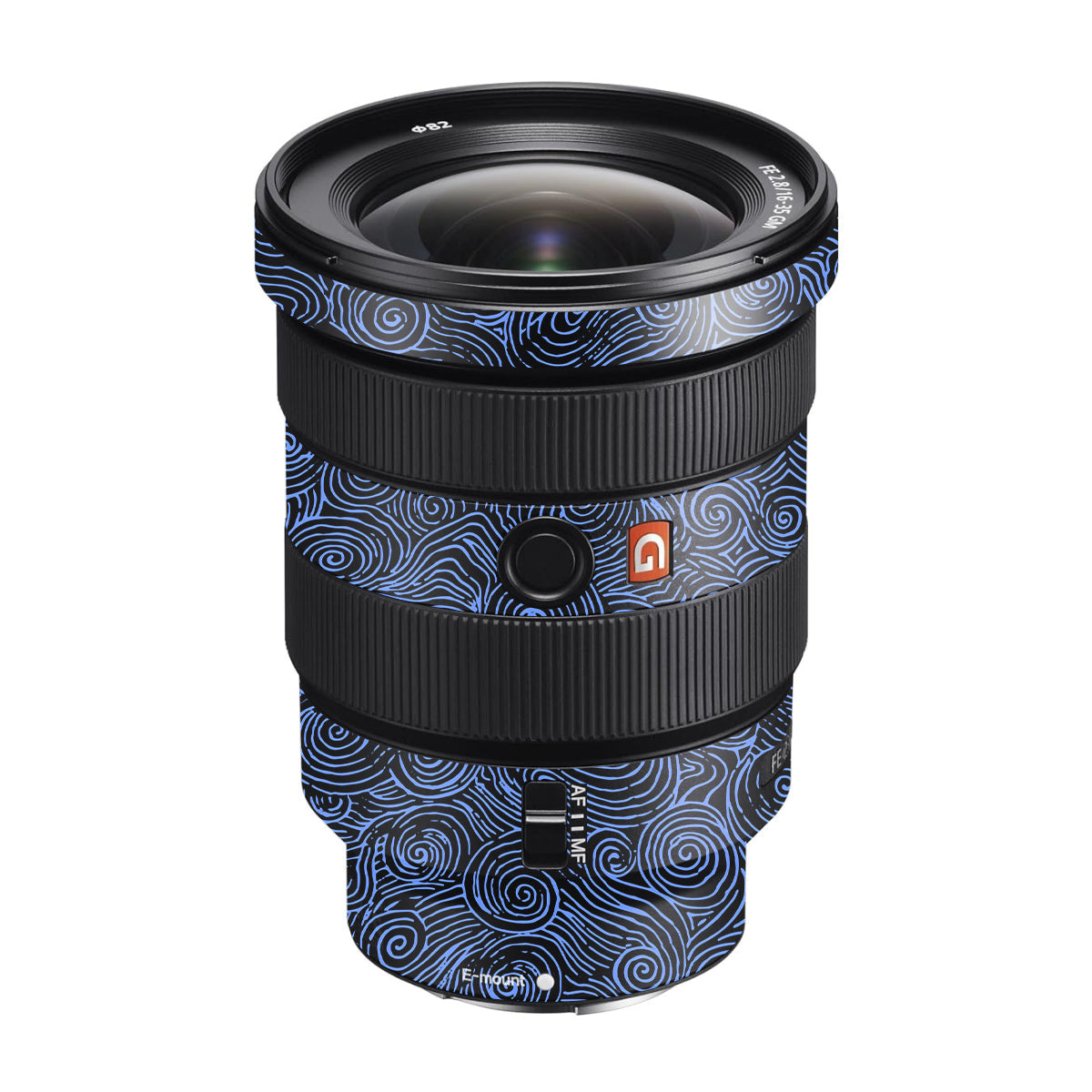 Blue Spirals Sony FE 16-35mm F/2.8 GM Camera Lens Skin