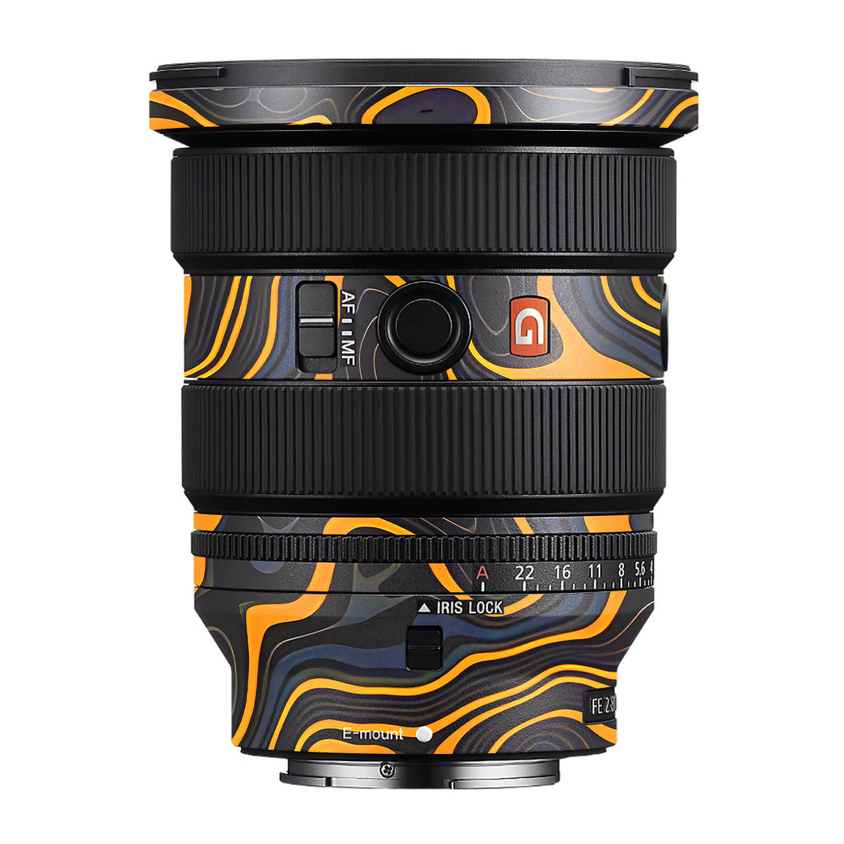Amber Topographic Waves Sony FE 16-35mm F/2.8 GM II Camera Lens Skin