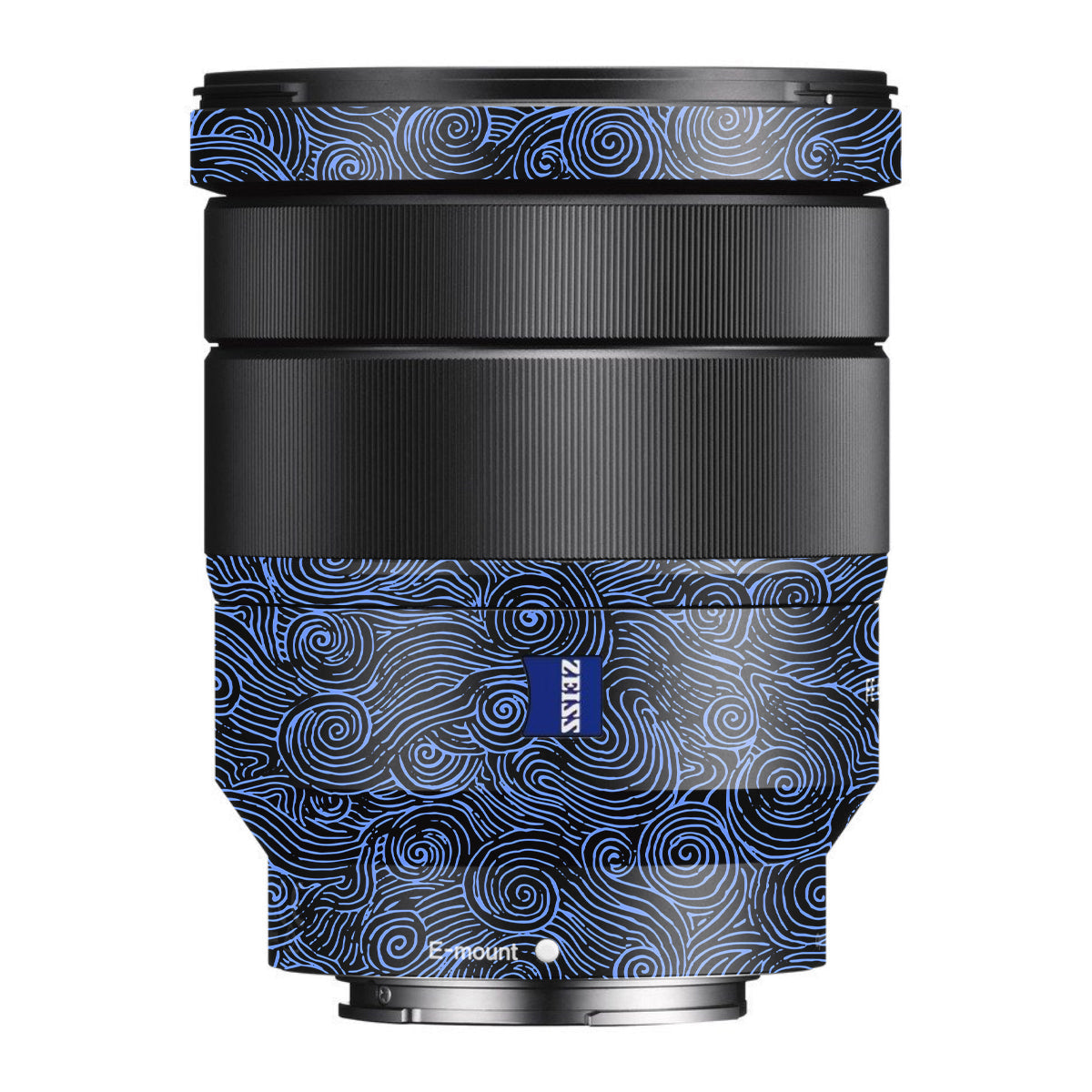 Blue Spirals Sony FE 16-35mm F/4 ZA OSS Camera Lens Skin