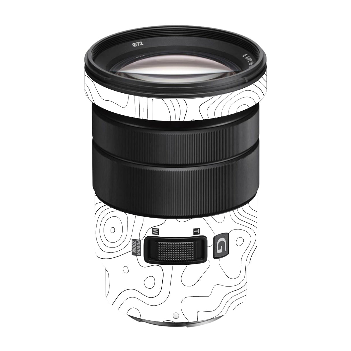 White Contour Design Sony E 18-105mm F/4 Camera Lens Skin