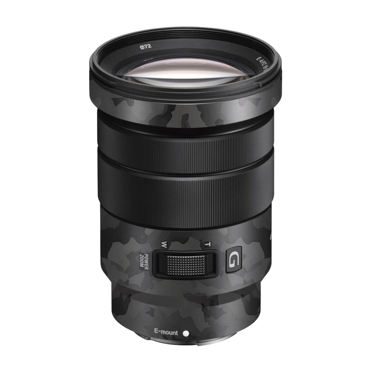 Black Camouflage Sony E 18-105mm F/4 Camera Lens Skin