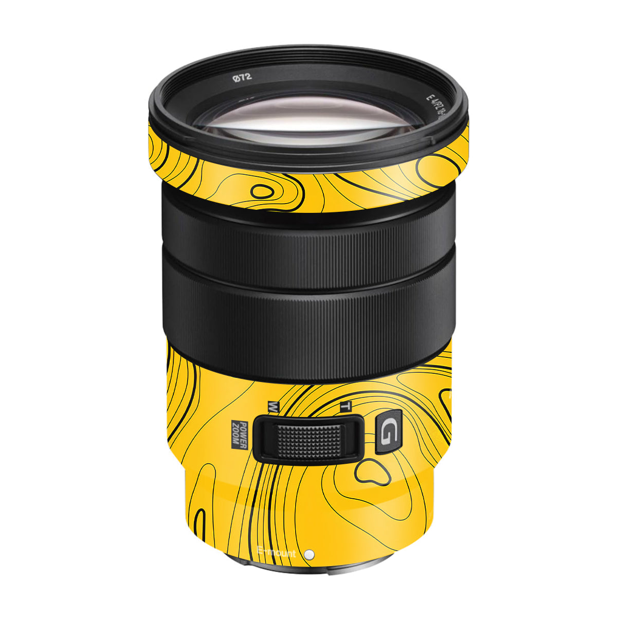 Topographic Map Pattern Sony E 18-105mm F/4 Camera Lens Skin