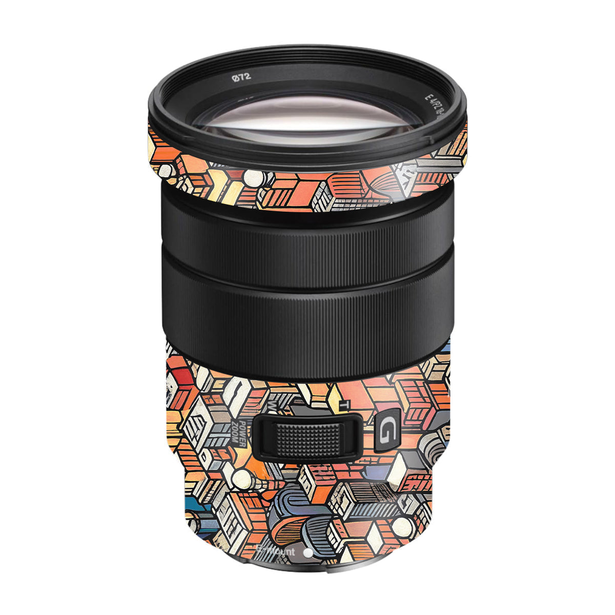 Isometric Cityscape Sony E 18-105mm F/4 Camera Lens Skin