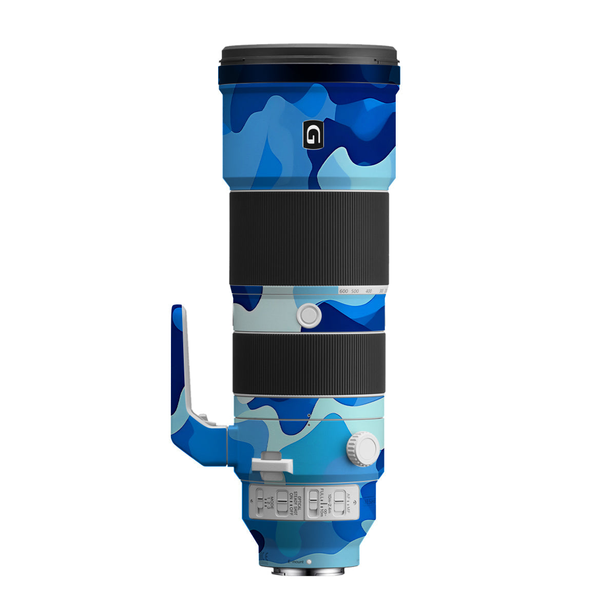 Arctic Blue Camo Pattern Sony FE 200-600mm F/5.6-6.3 G OSS Camera Lens Skin