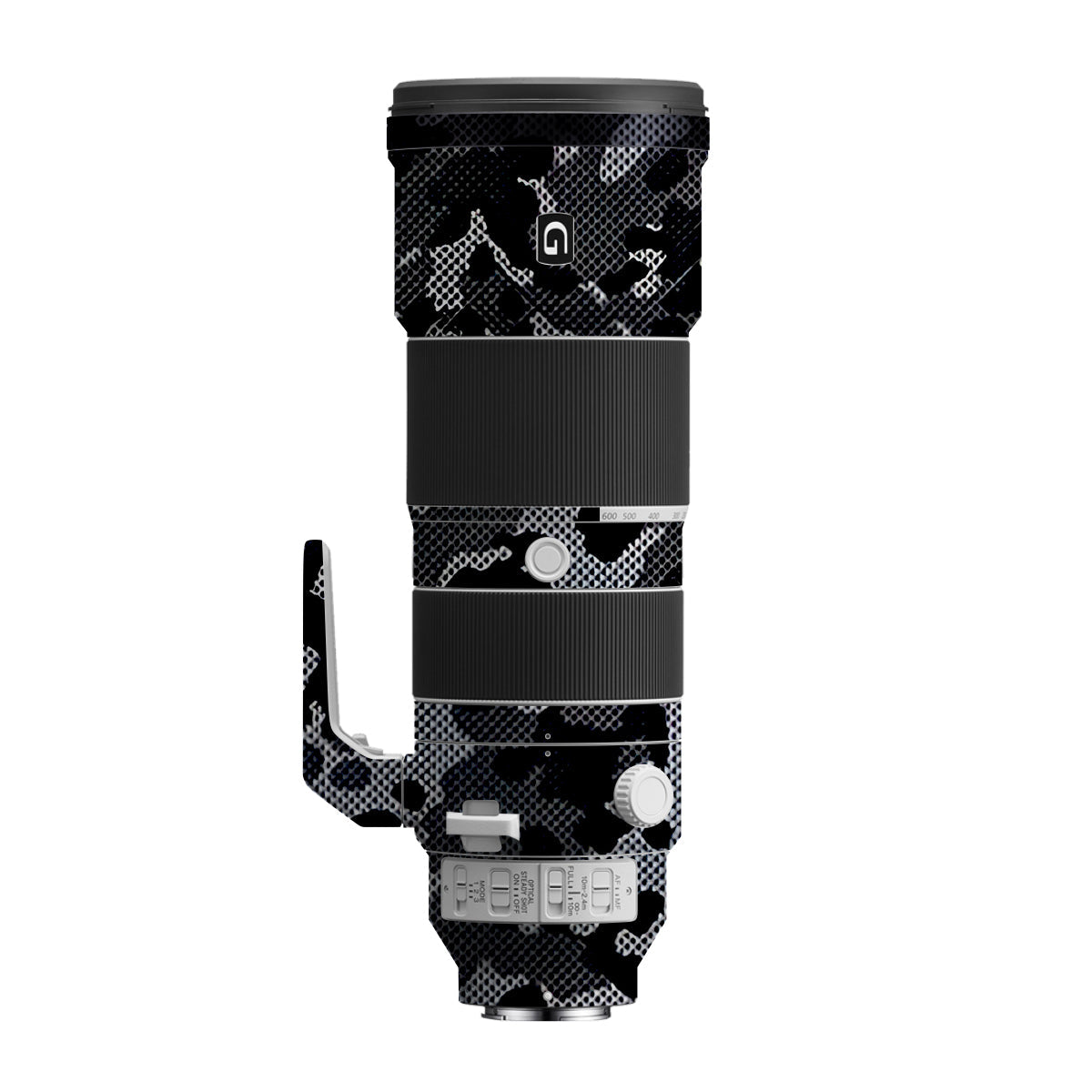Stealth Grey Camo Sony FE 200-600mm F/5.6-6.3 G OSS Camera Lens Skin