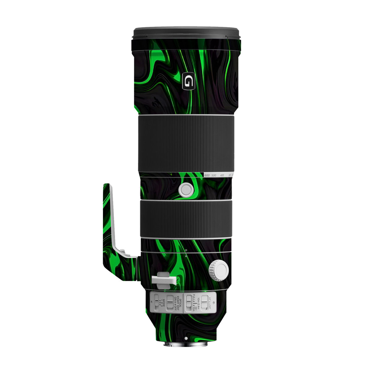 Green Liquid Pattern Sony FE 200-600mm F/5.6-6.3 G OSS Camera Lens Skin