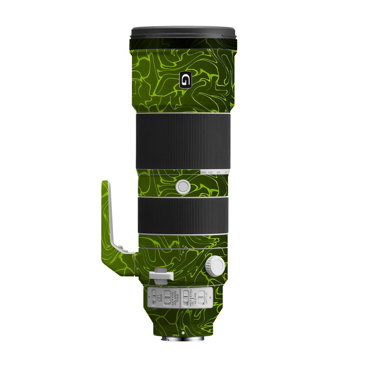 Lime Yellow to Black Gradient Sony FE 200-600mm F/5.6-6.3 G OSS Camera Lens Skin