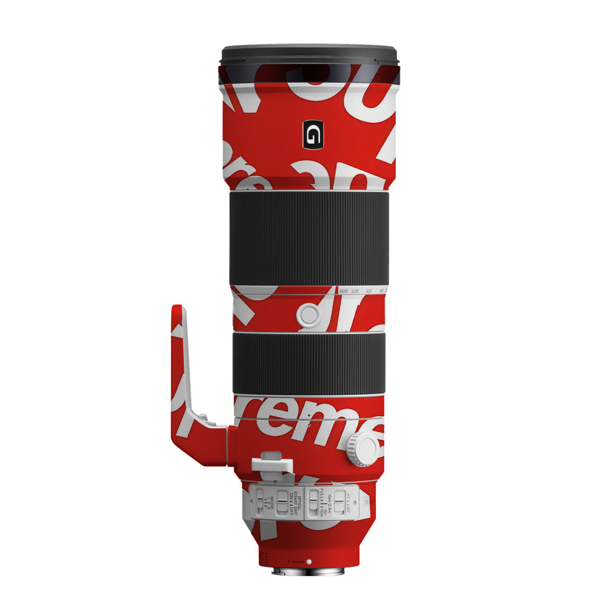 Supreme Red Sony FE 200-600mm F/5.6-6.3 G OSS Camera Lens Skin
