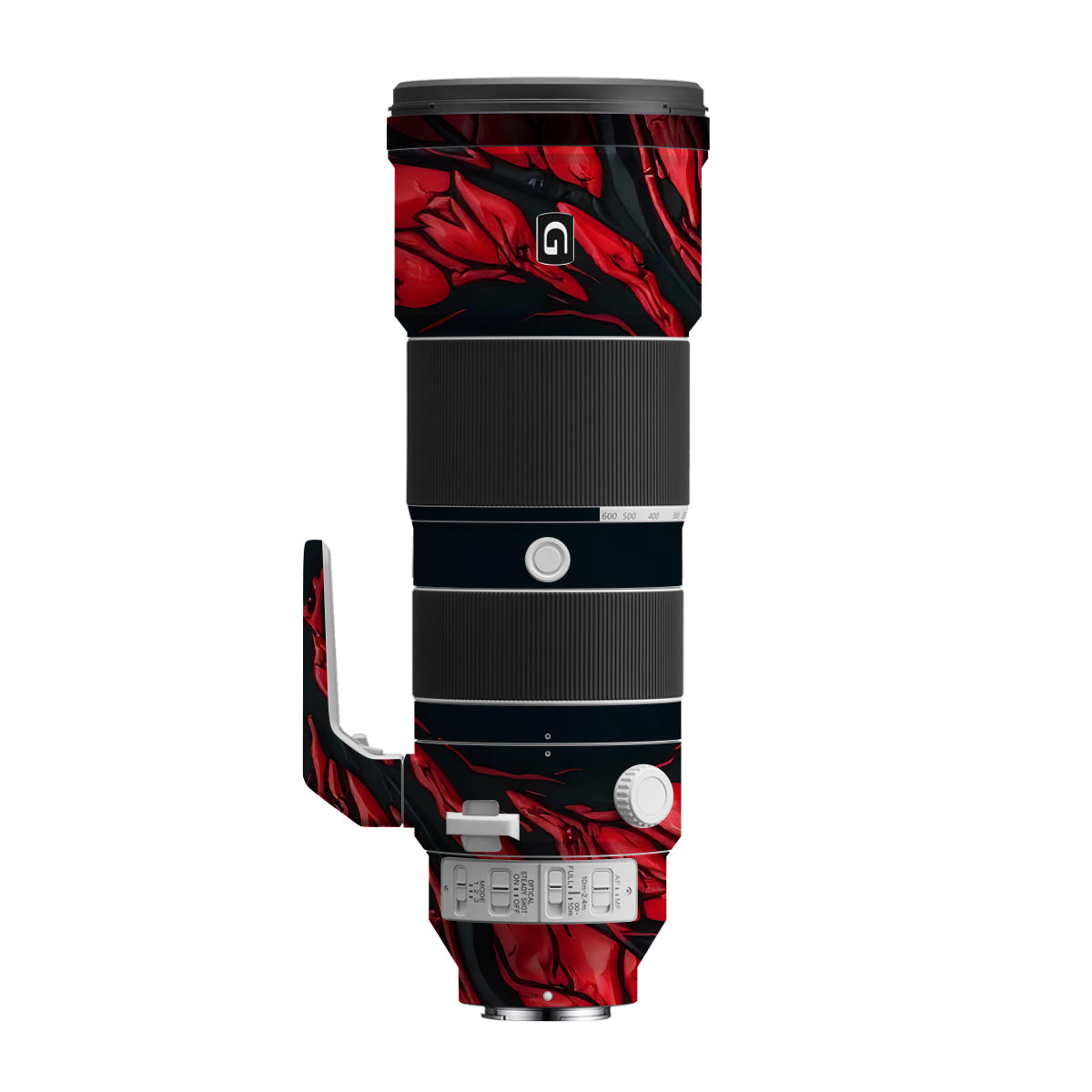 Venom Red Sony FE 200-600mm F/5.6-6.3 G OSS Camera Lens Skin
