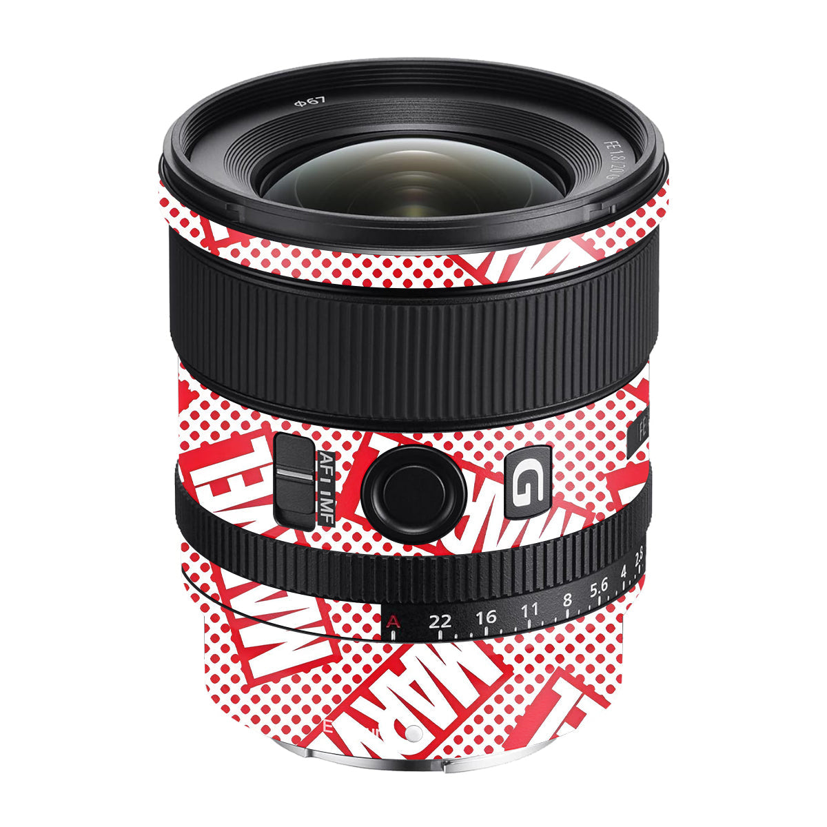 Marvel Comics Sony FE 20mm F/1.8 G Camera Lens Skin