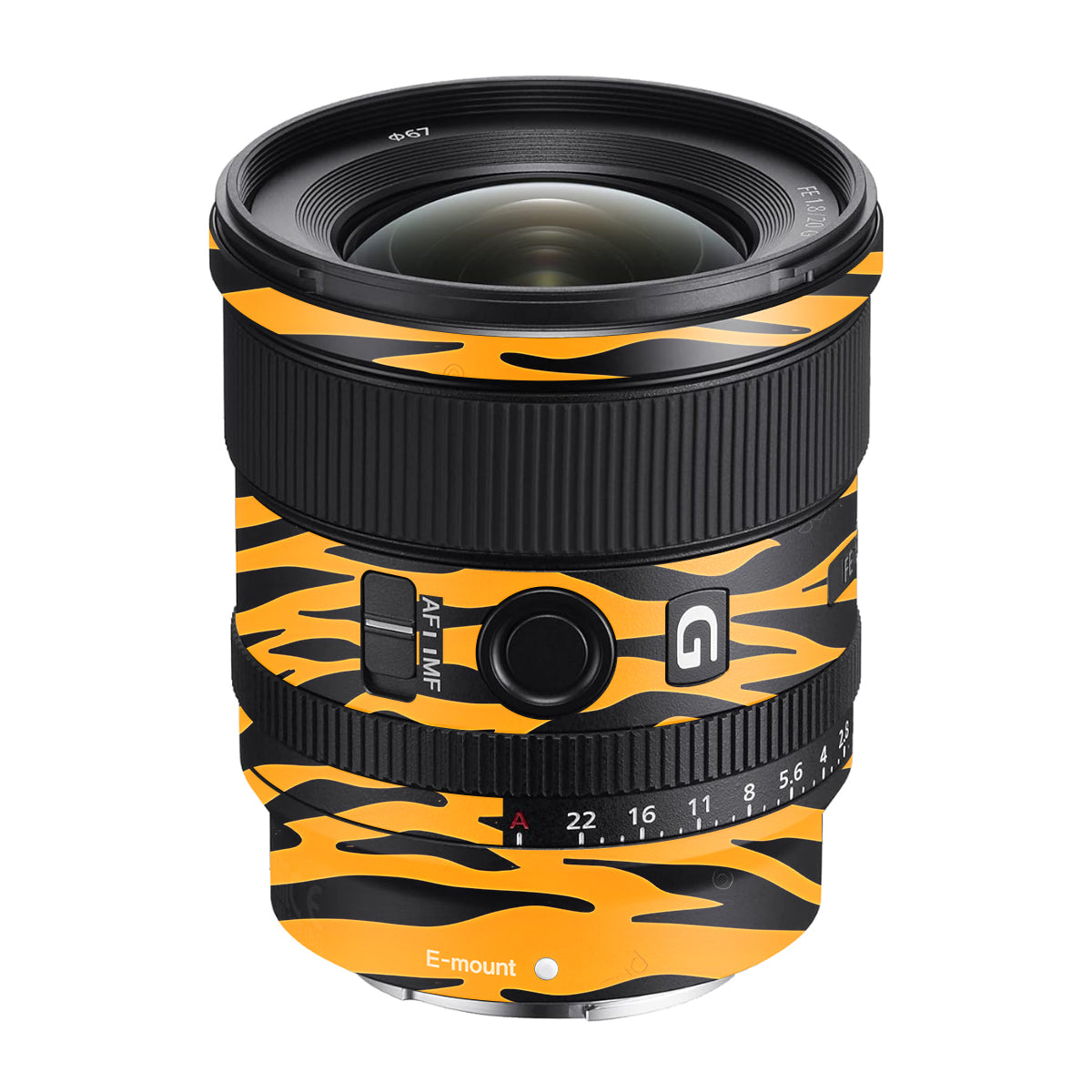Savanna Tiger Stripes Sony FE 20mm F/1.8 G Camera Lens Skin