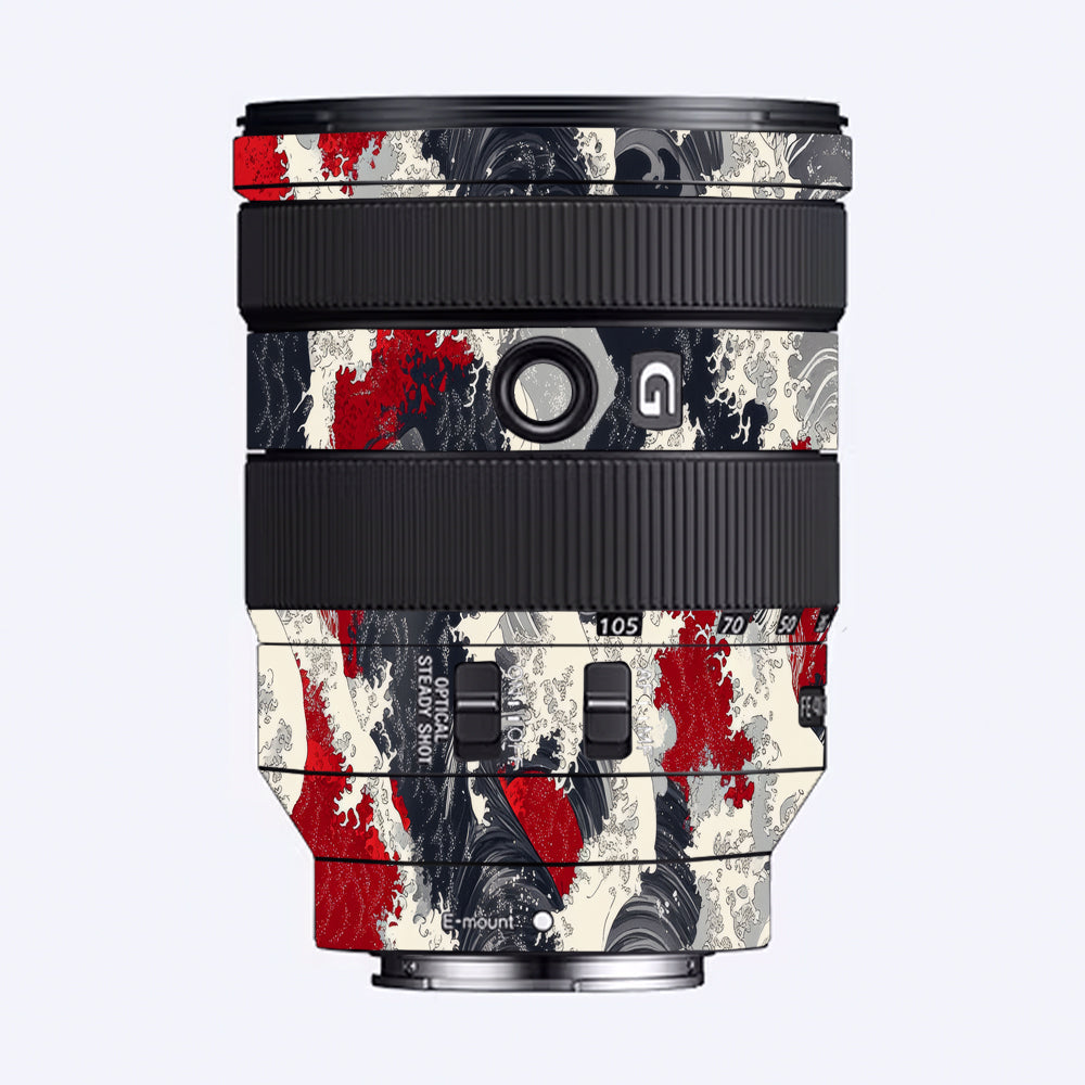 Abstract Waves Sony FE 24–105mm f/4 G OSS Camera Lens Skin
