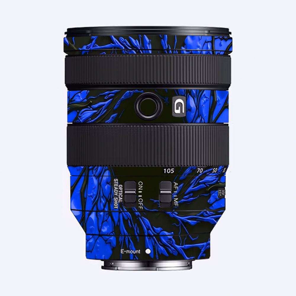 Venom Blue Sony FE 24–105mm f/4 G OSS Camera Lens Skin