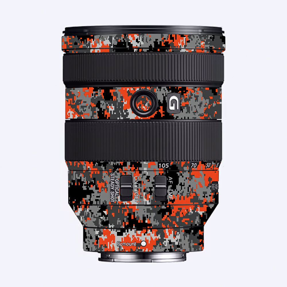 Inferno Pixel Sony 24-105mm Camera Lens Skin
