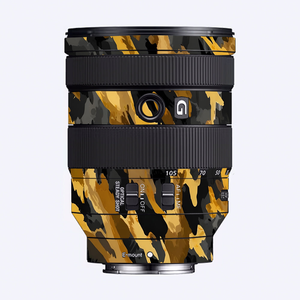 Camo Tiger Blend Sony FE 24–105mm f/4 G OSS Camera Lens Skin