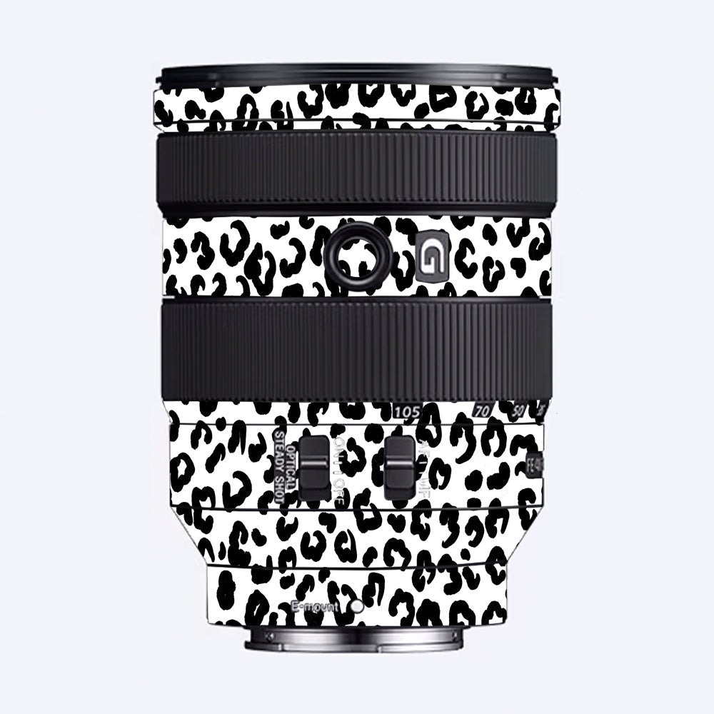 White Leopard Sony 24-105mm Camera Lens Skin