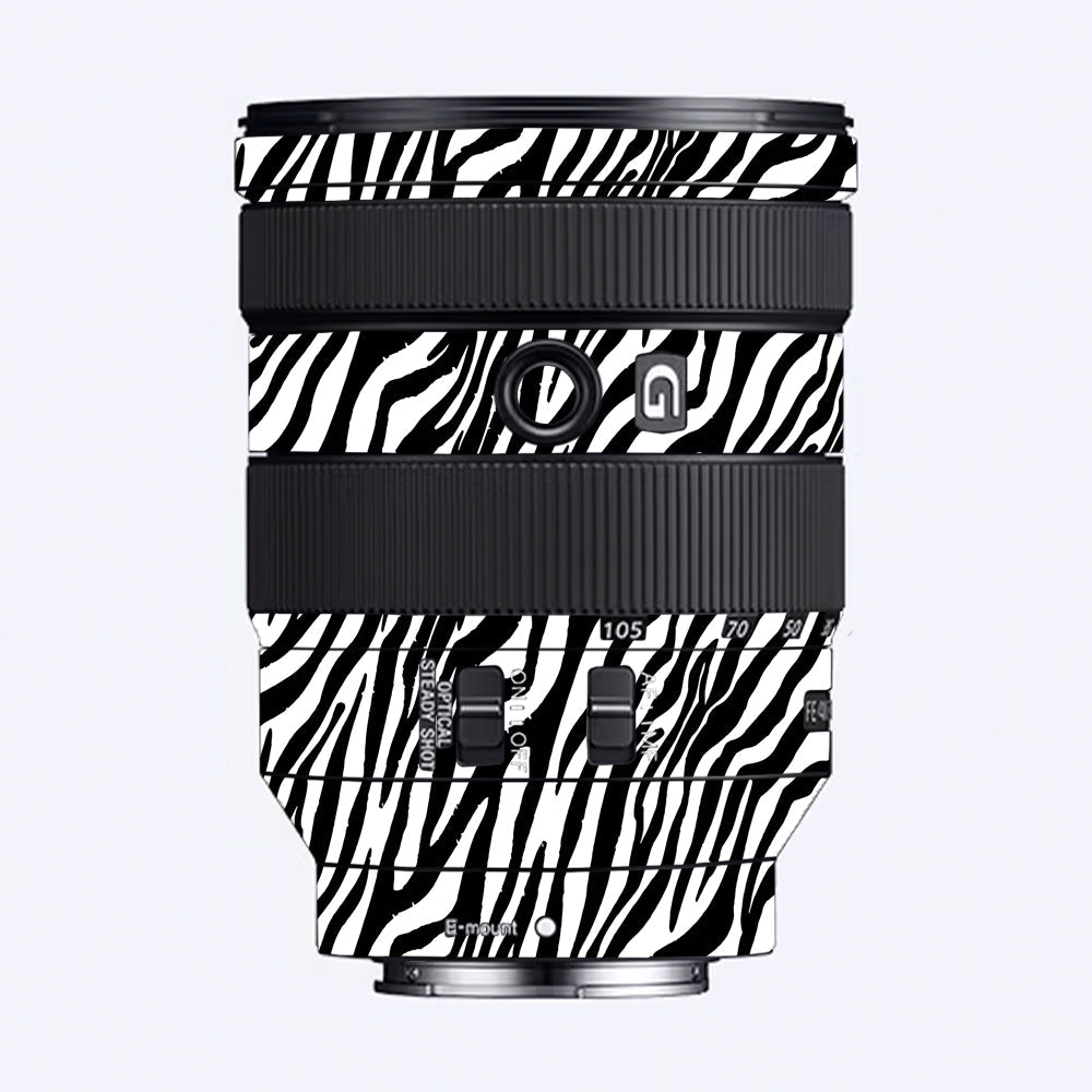 Classic Zebra Stripes Sony 24-105mm Camera Lens Skin