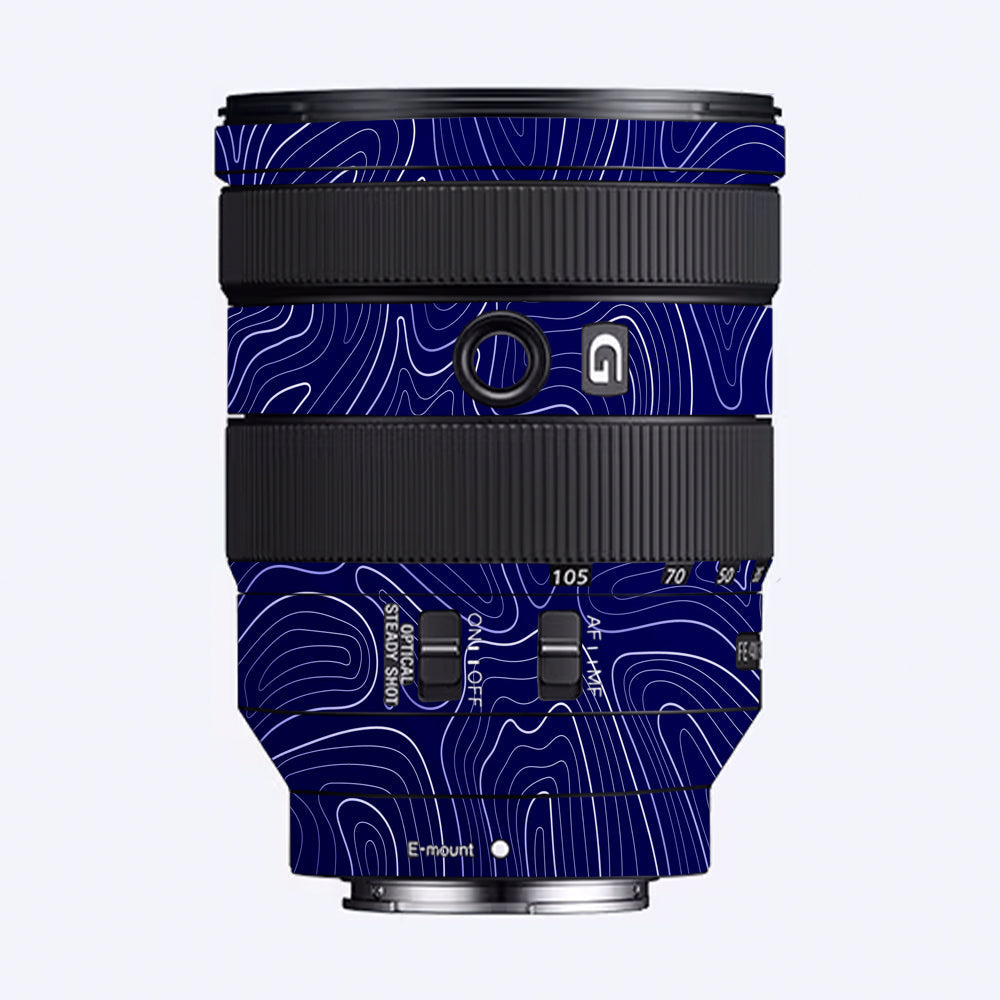 Deep Blue Contour Sony 24-105mm Camera Lens Skin