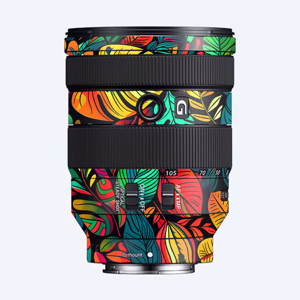 Tropical Jungle Leaves Sony FE 24–105mm f/4 G OSS Camera Lens Skin