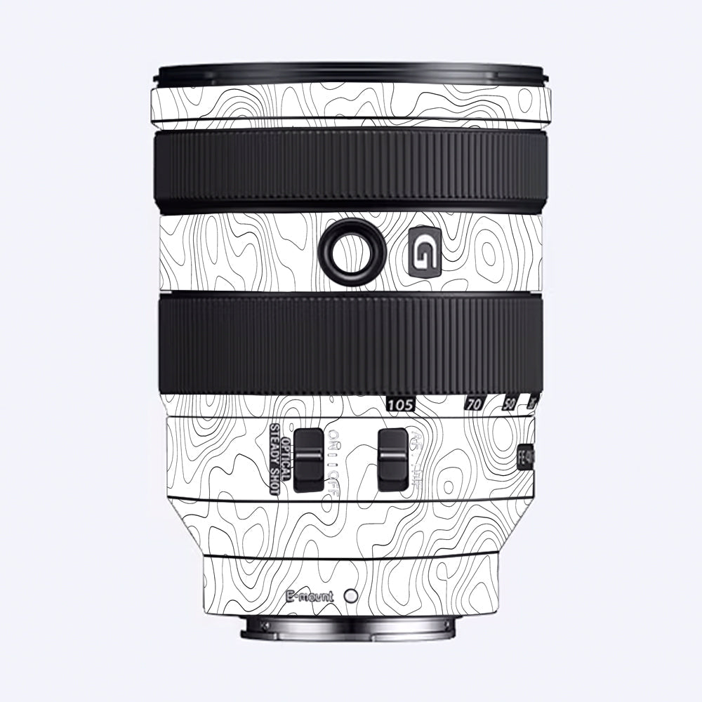 White Contour Design Sony 24-105mm Camera Lens Skin