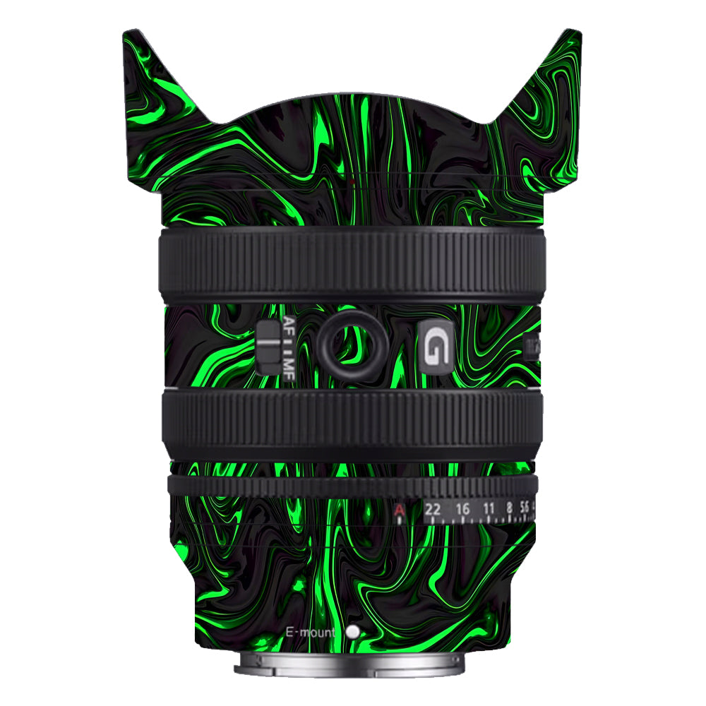 Green Liquid Pattern Sony 24-50mm Camera Lens Skin