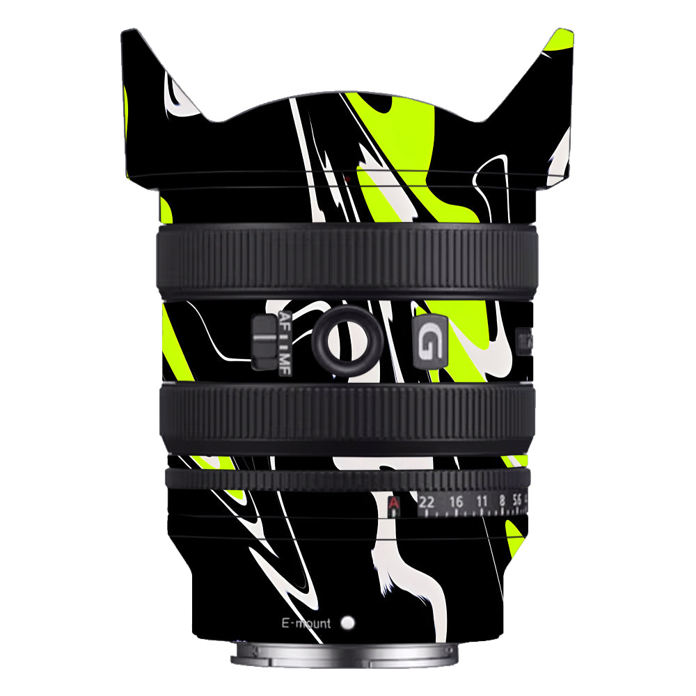 Neon Green and Black Pattern Sony FE 24–50mm f/2.8 G Camera Lens Skin