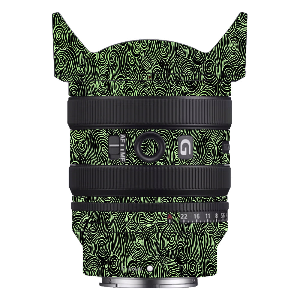 Green Spirals Sony 24-50mm Camera Lens Skin