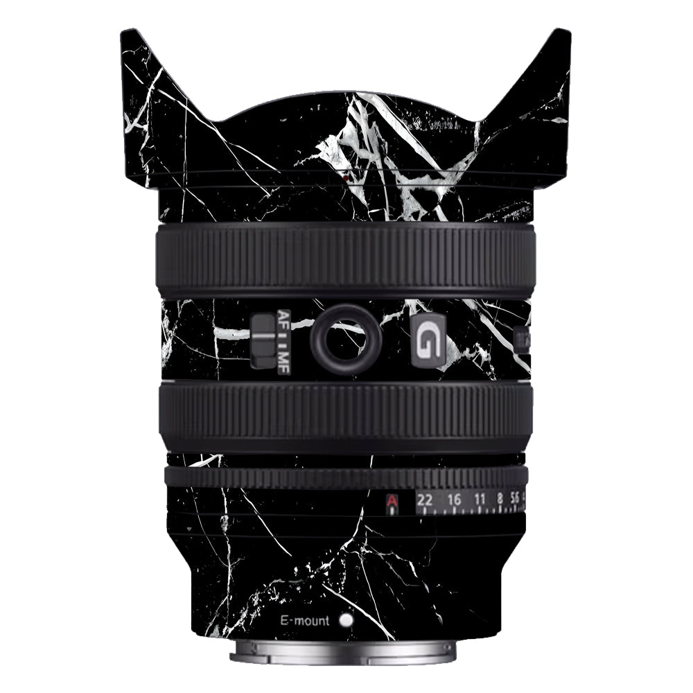 White Veins on Black Sony 24-50mm Camera Lens Skin