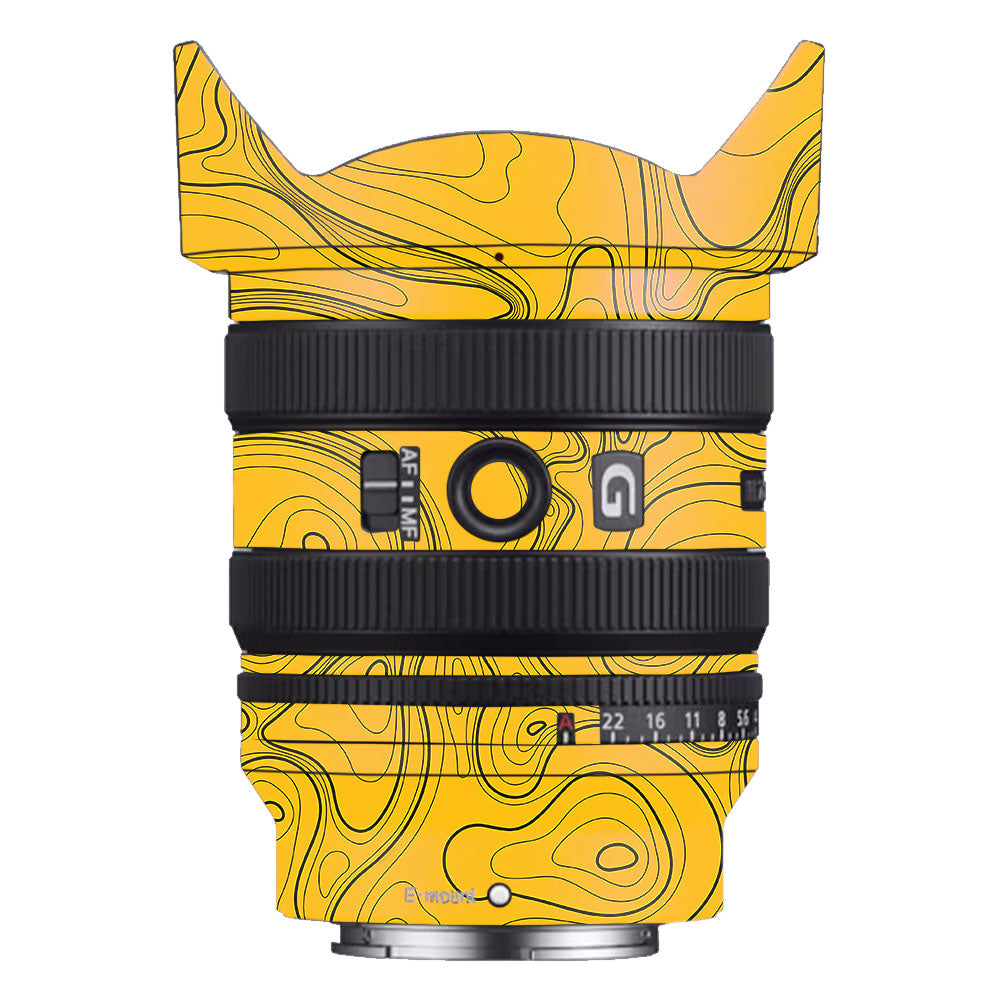 Topographic Map Pattern Sony FE 24–50mm f/2.8 G Camera Lens Skin