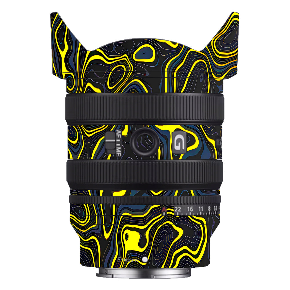 Neon Lava Contours Sony FE 24–50mm f/2.8 G Camera Lens Skin