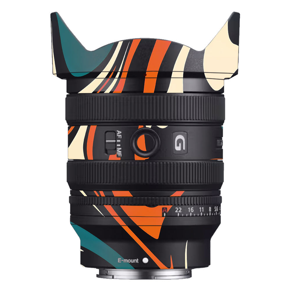 Mid-Century Abstract Swirl Sony FE 24–50mm f/2.8 G Camera Lens Skin
