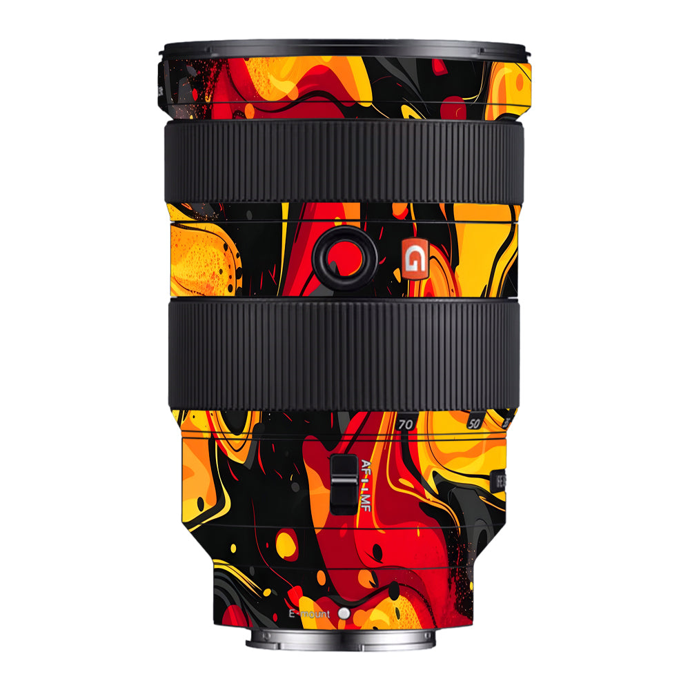 Lava Burst Sony FE 24-70mm f/2.8 GM Camera Lens Skin