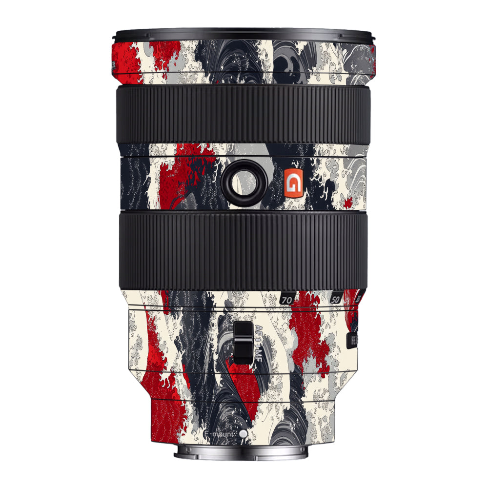 Abstract Waves Sony FE 24-70mm f/2.8 GM Camera Lens Skin