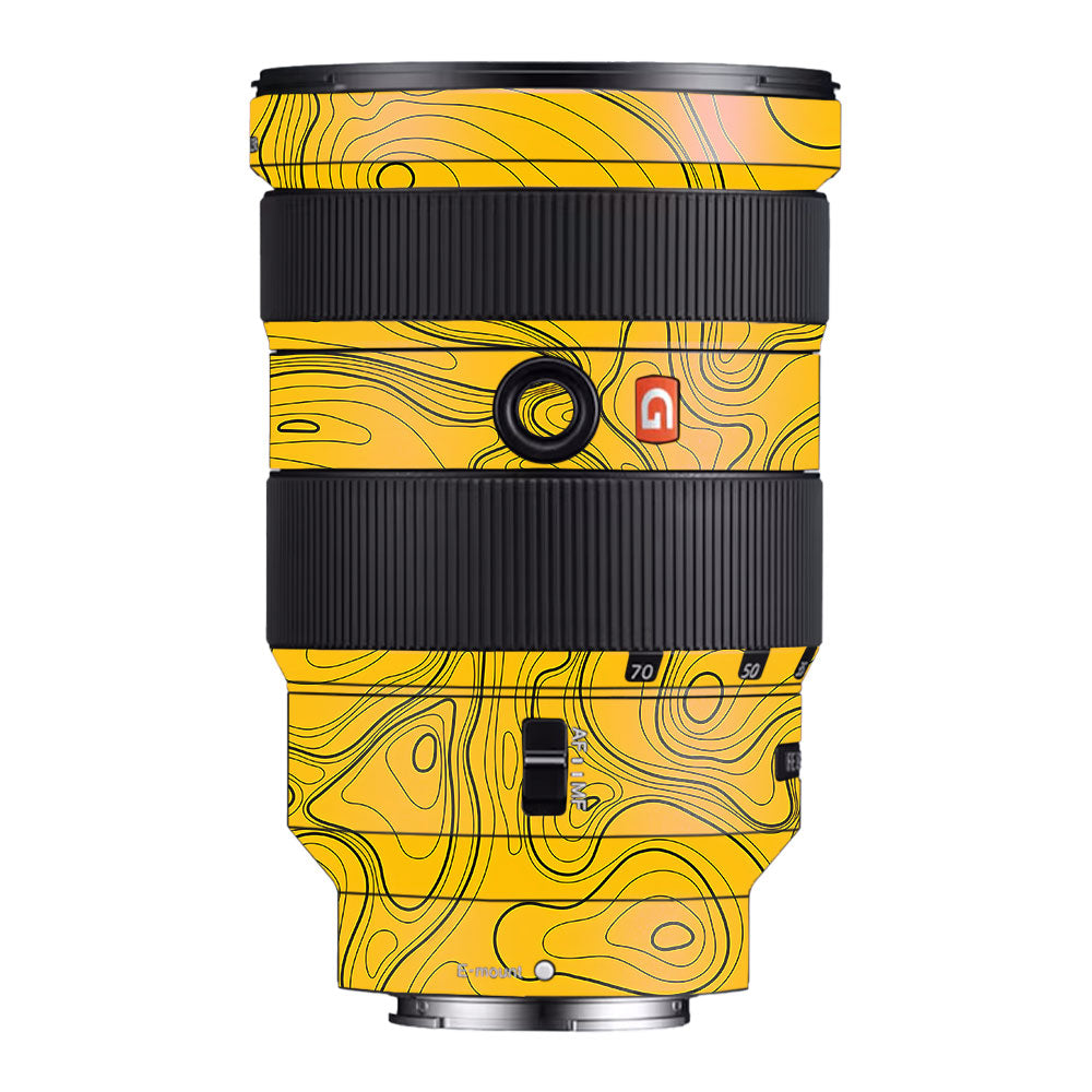 Topographic Map Pattern Sony FE 24-70mm f/2.8 GM Camera Lens Skin