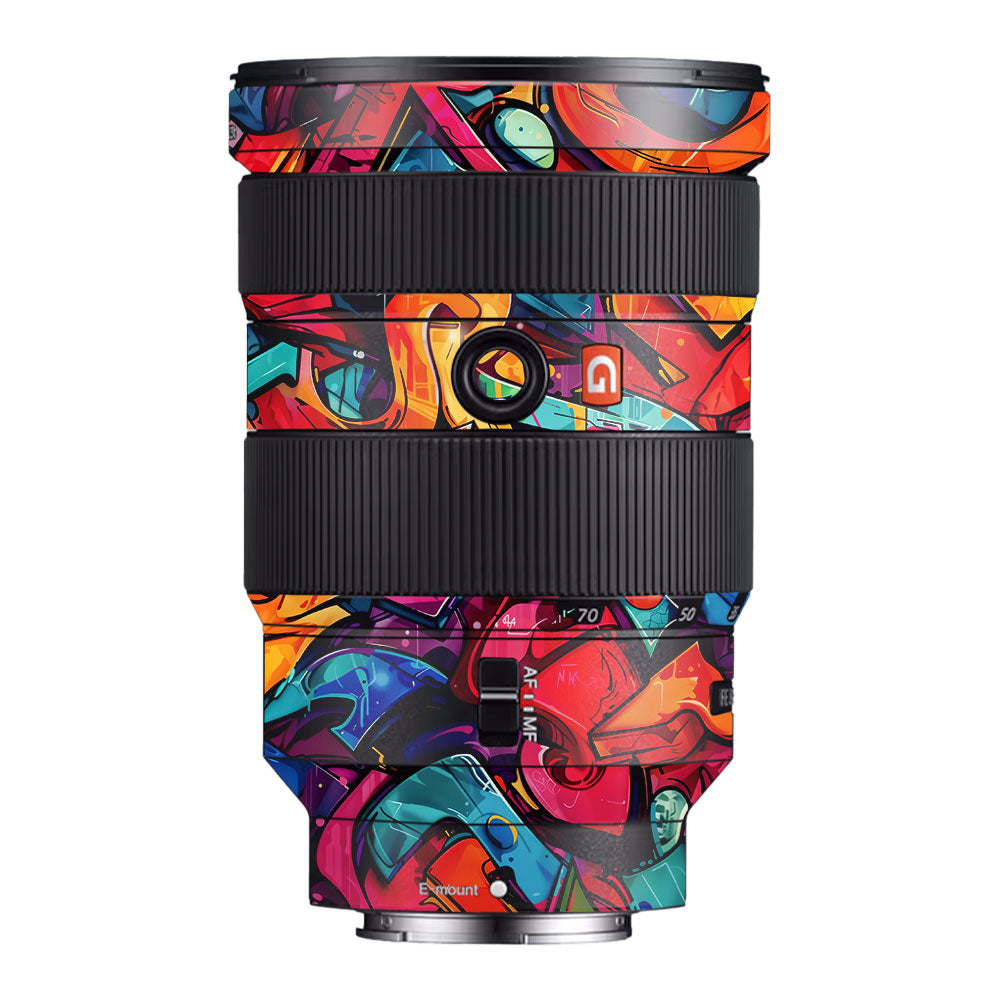 Urban Graffiti Explosion Sony FE 24-70mm f/2.8 GM Camera Lens Skin