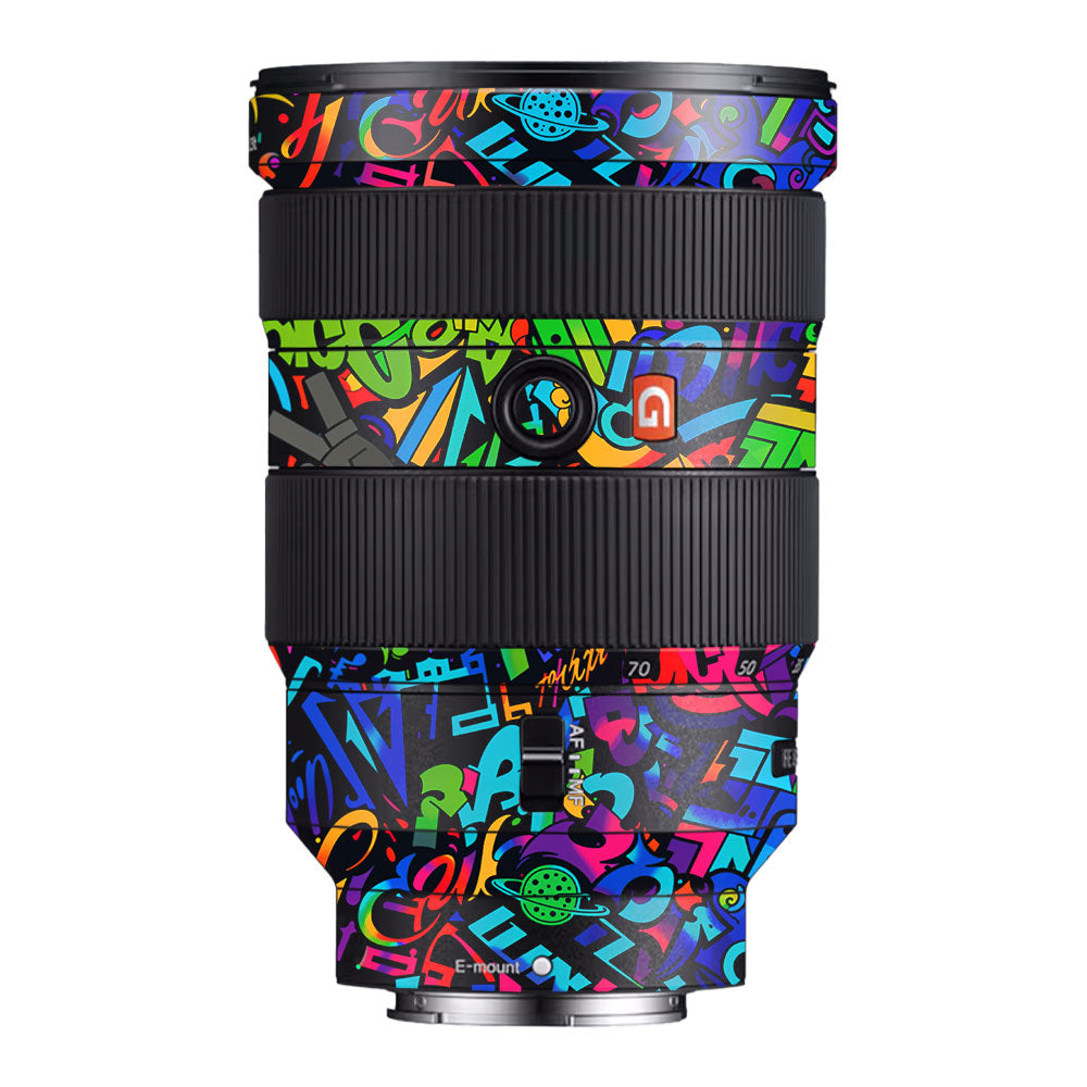 Colorful Urban Street Art Lettering Sony FE 24-70mm f/2.8 GM Camera Lens Skin